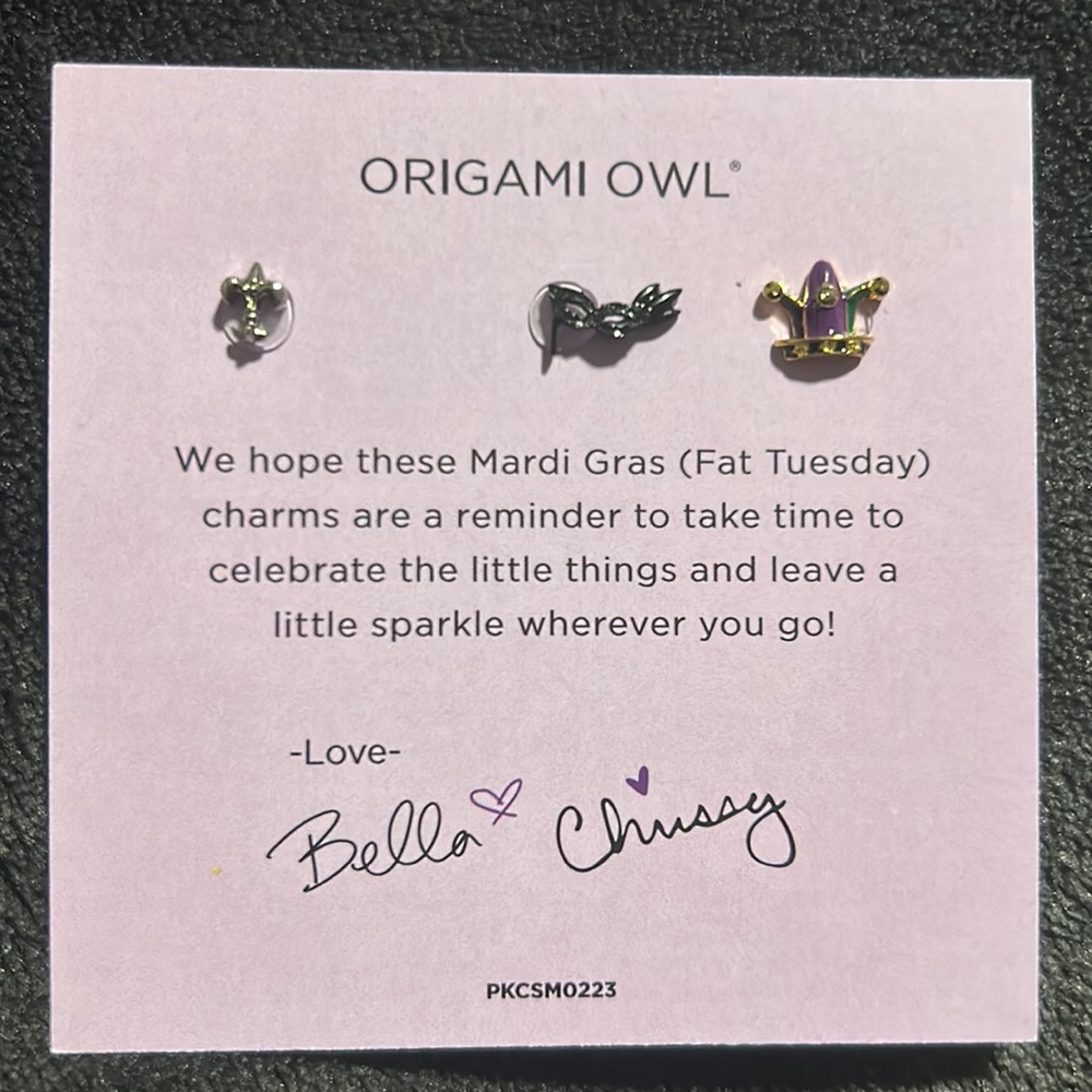 Origami Owl Charm of the Month Charms February 2023